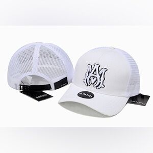 AMIRI White Mesh Logo Cap